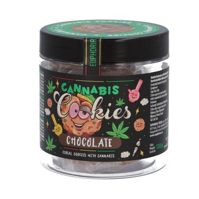 Euphoria Cannabis Cookies: Chocolate - 120mg (Pot of 12)