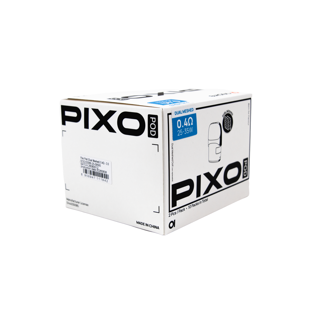 Aspire Pixo Side Fill Dual Mesh Replacement Pods 2 Pack - (10 Pack)