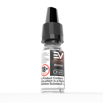 EV 10ml E-Liquids: Blackjack - 12mg Freebase (10 Pack)