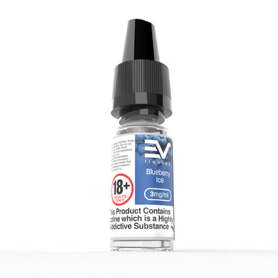 EV 10ml E-Liquids: Blueberry Ice - 3mg Freebase (10 Pack)
