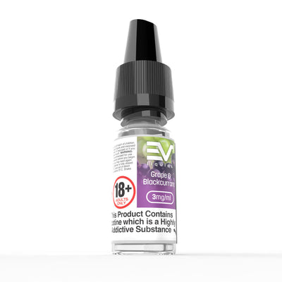 EV 10ml E-Liquids: Grape & Blackcurrant - 12mg Freebase (10 Pack)