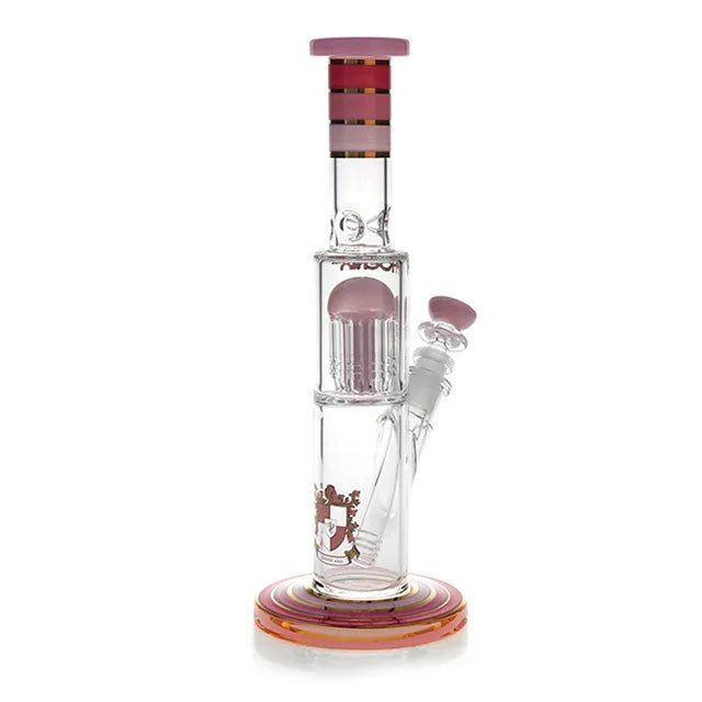 Phoenix Star: 12" Single 8 Arm Percolator Glass Bong