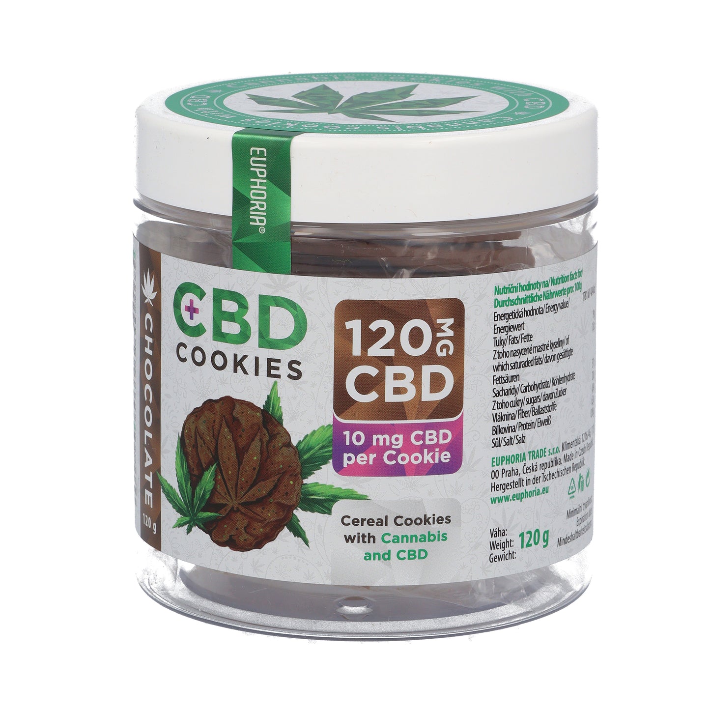Euphoria CBD Cookies Chocolate 120mg