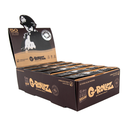 G-Rollz Banksy's Graffiti 'Rude Copper' Unbleached Kingsize Papers + Tips
