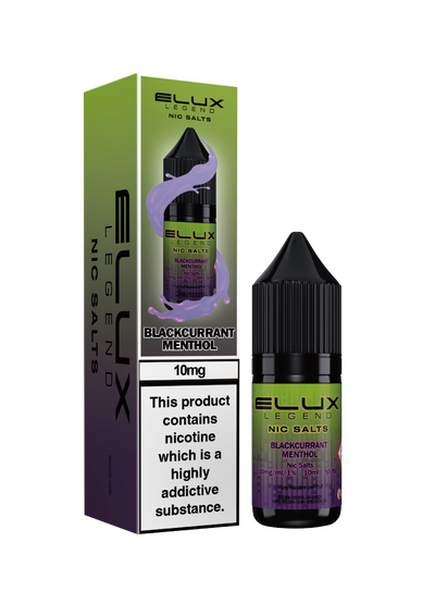 Elux Legend Nic Salts: Blackcurrant Menthol - 20mg (10 Pack)