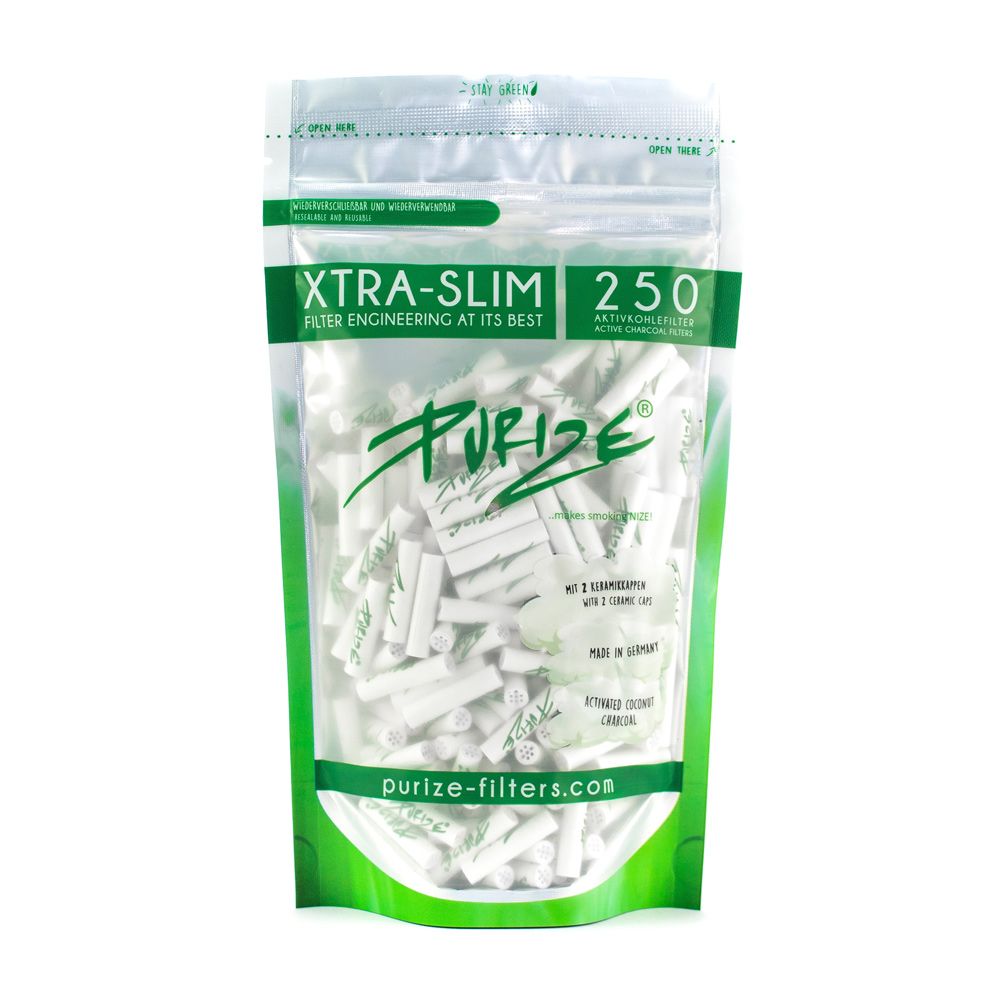 PURIZE® Activated Carbon Xtra Slim Filters Bag (250 pcs)