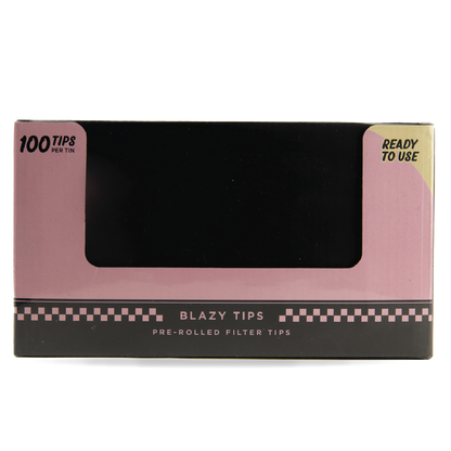 Blazy Susan Pre-Rolled Filter Tips in Tins: 100 Tips per Tin (12 Pack)