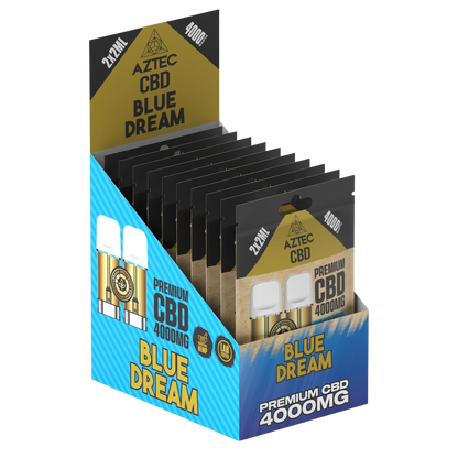 Aztec CBD Premium CBD Pods 4000mg 2x2ml - Blue Dream