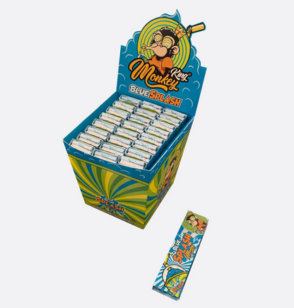 Monkey King Scented Smell Papers & Tips: Blue Splash - King Size (24 Pack)