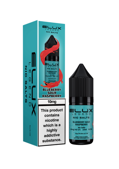 Elux Legend Nic Salts: Blueberry Sour Raspberry - 20mg (10 Pack)