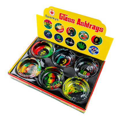 Sparkys Glass Ashtray (6 Pack)