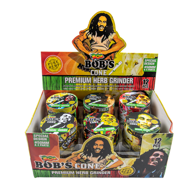 Bobs Cones 4 Piece Metal Grinders 50MM (12 Pack)