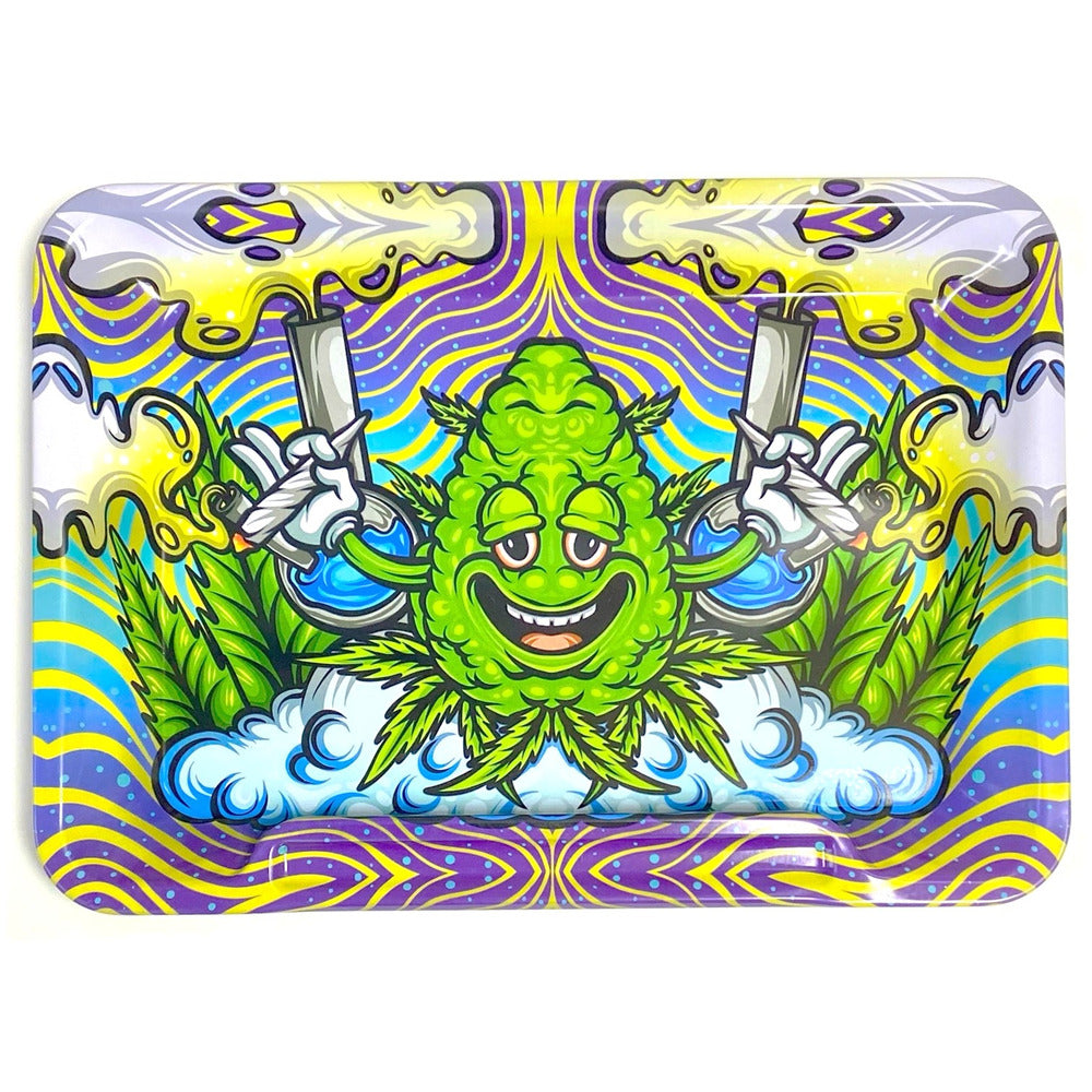 Wise Skies 'Bud Man' Small Rolling Tray