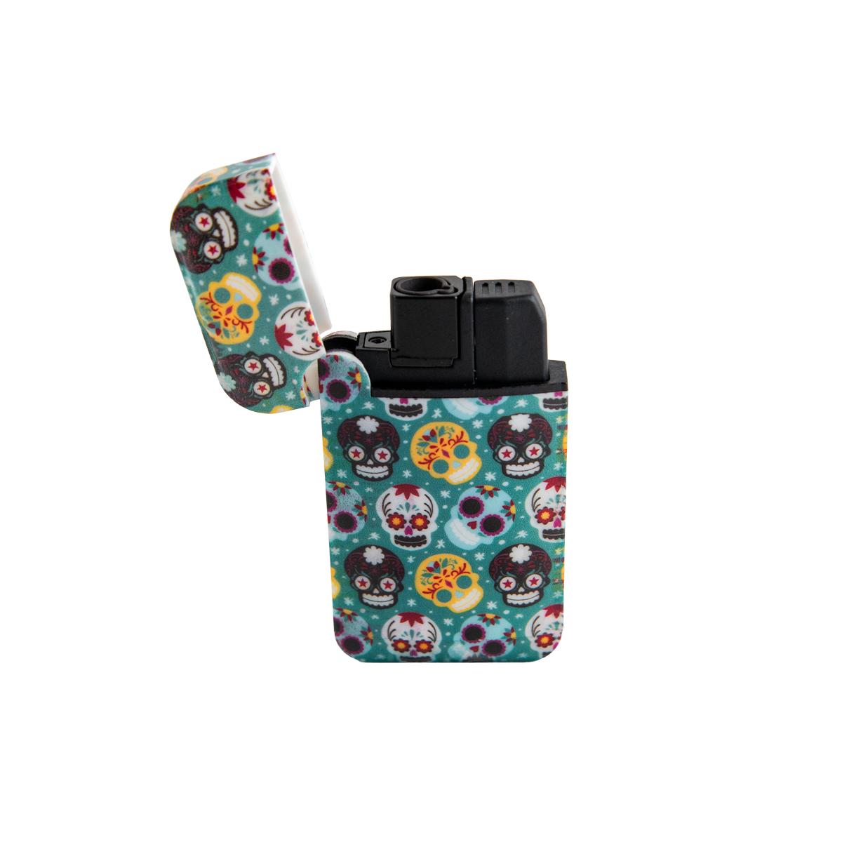 Zengaz Zl-13 Camo And Calavera Wing Jet Lighters (12 Pack)