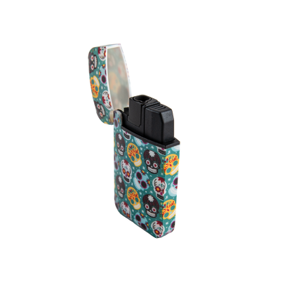 Zengaz Zl-13 Camo And Calavera Wing Jet Lighters (12 Pack)