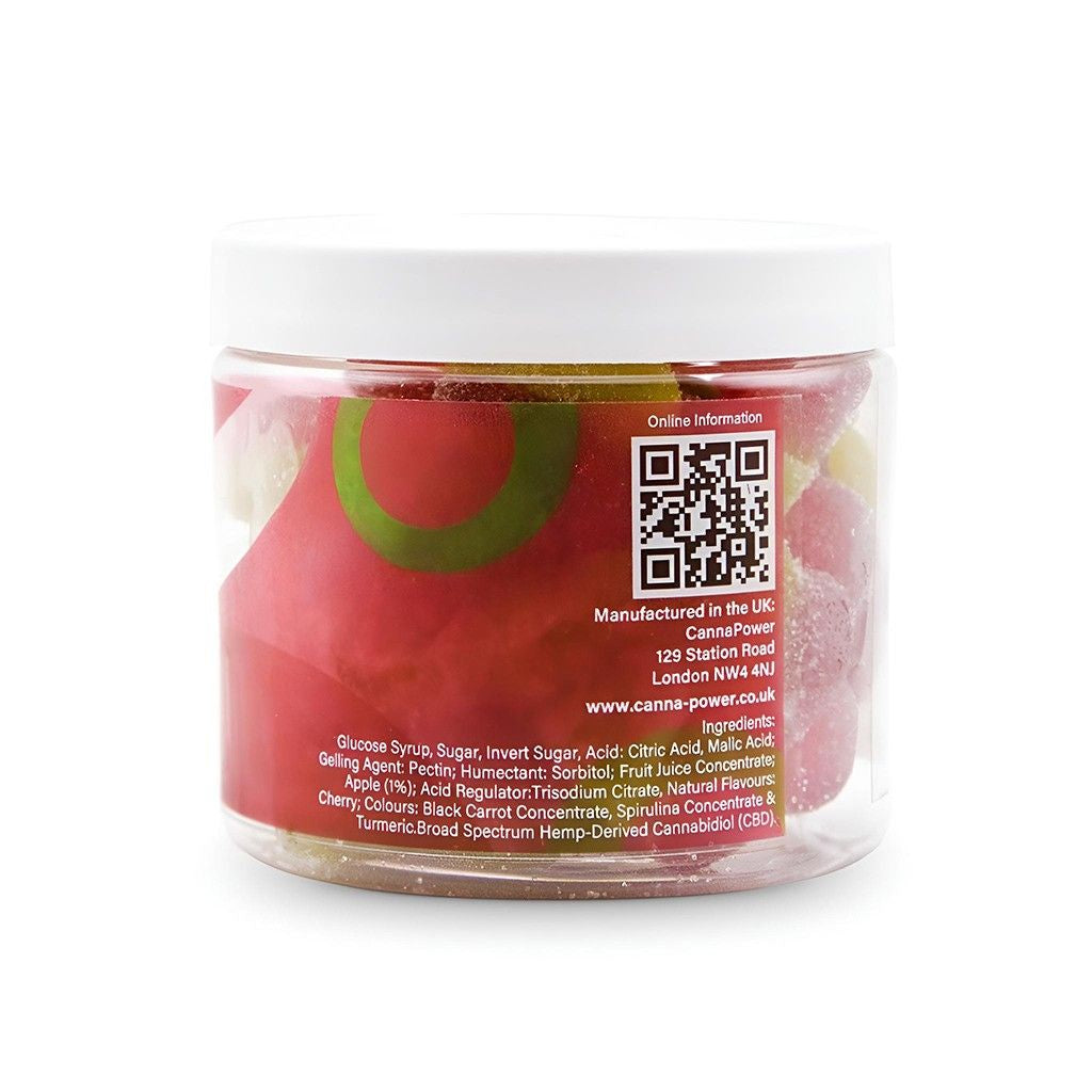 Cannapower CBD Infused Cherries - 1200mg - 125g
