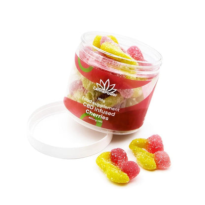 Cannapower CBD Infused Cherries - 1200mg - 125g