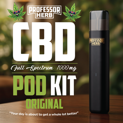 Professor Herb 1000mg CBD Full Spectrum 1ml Pod Kit