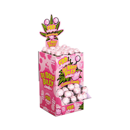 Multitrance Bubbly Billy Buds CBD Lollipops: Cotton Candy (100 Pack)