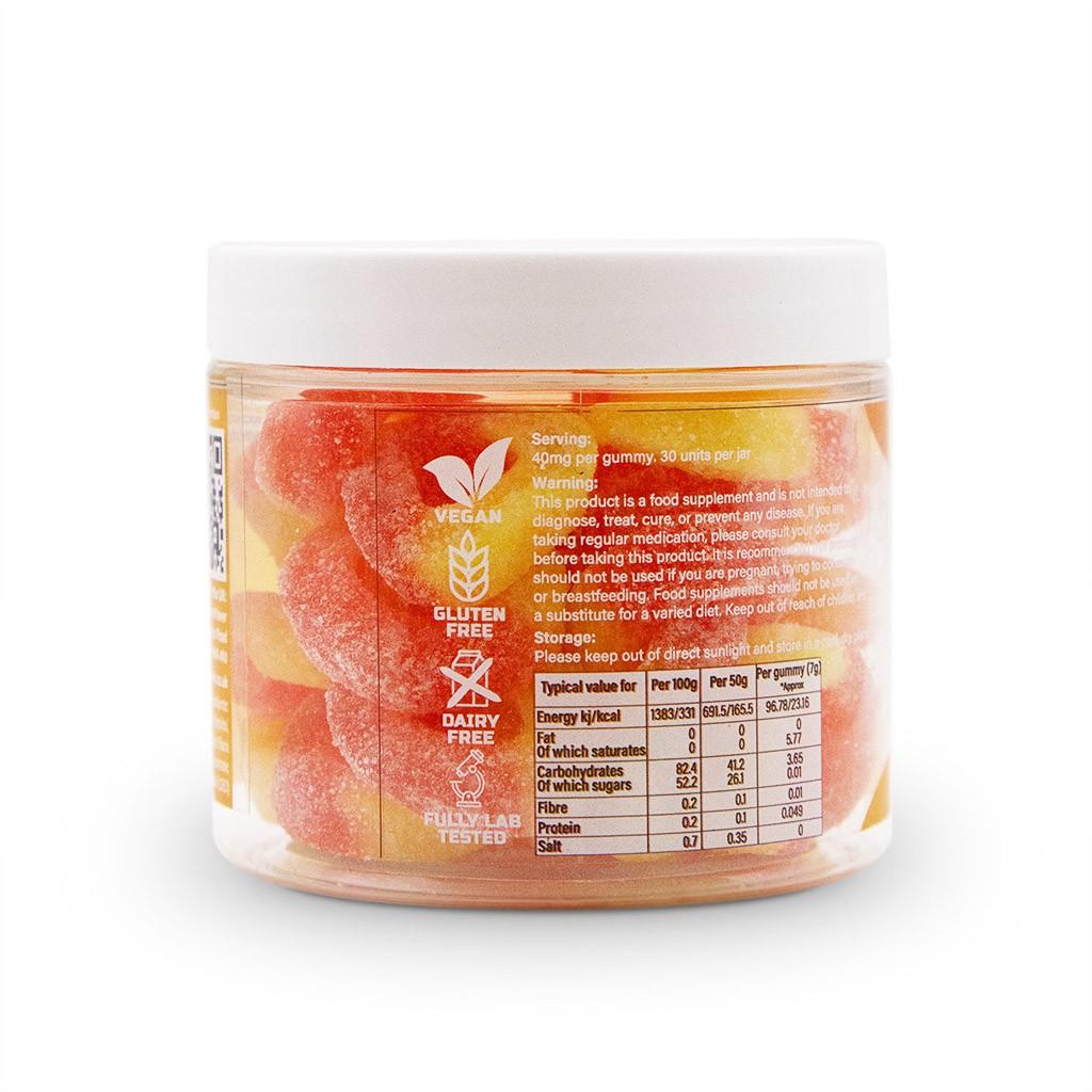 Cannapower CBD Infused Peach Rings - 1200mg - 125g