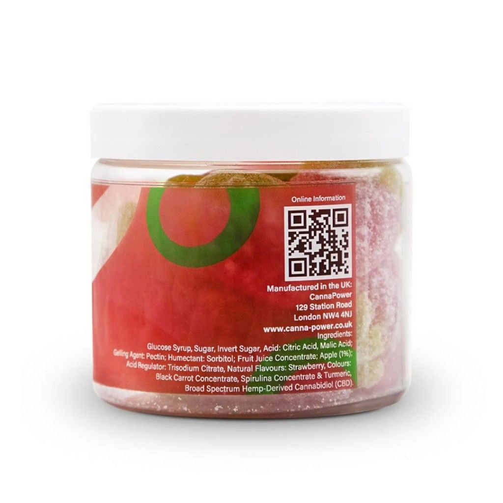Cannapower CBD Infused Strawberries - 1200mg - 125g