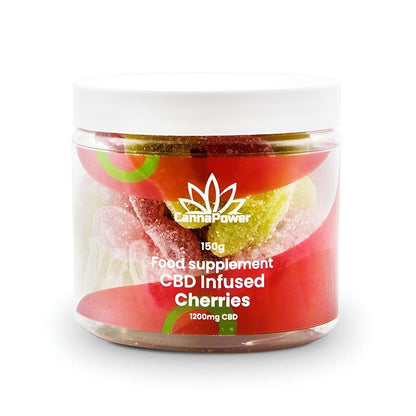 Cannapower CBD Infused Cherries - 1200mg - 125g