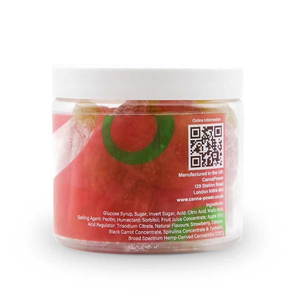 Cannapower CBD Infused Strawberries - 1200mg - 125g