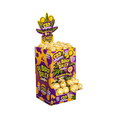 Multitrance Bubbly Billy Buds CBD Passion Fruit Lollypops (100 pcs)