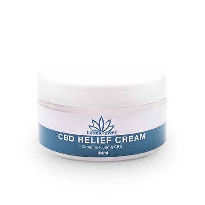 Cannapower CBD Relief Cream 1000mg - (100ml)