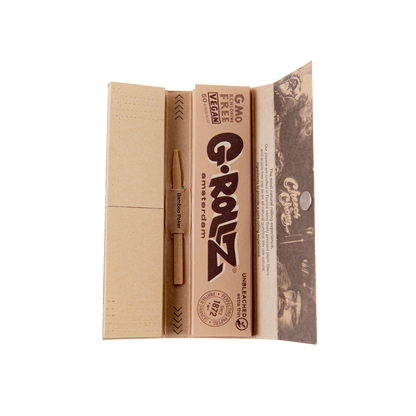 G-Rollz 'Cheech & Chong' Unbleached Rolling Papers, Tips & Poker