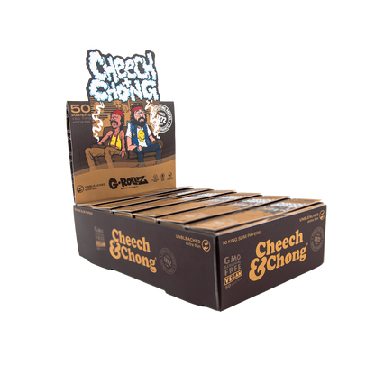 G-Rollz 'Cheech & Chong' Unbleached Rolling Papers, Tips & Poker