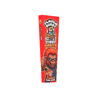 Monkey King: King Size Flavor Burst Cones (24 Pack) - Cherry