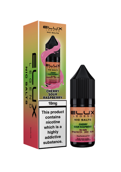 Elux Legend Nic Salts: Cherry Sour Raspberry - 20mg (10 Pack)