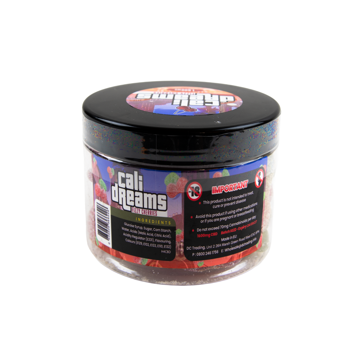 Cali Dreams H4CBD Fizzy Cherries (1600mg)