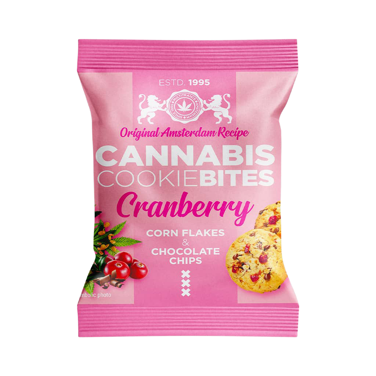 Multitrance: Cranberry Cannabis Cookie Bites 22G (24 Pack)