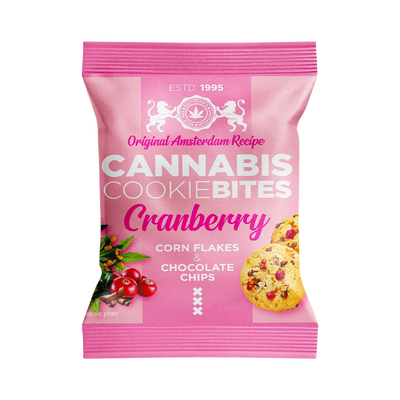 Multitrance: Cranberry Cannabis Cookie Bites 22G (24 Pack)