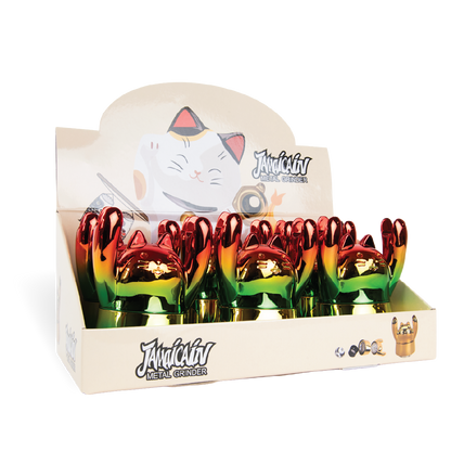 Jamaican Metal Cat Grinders: Multicolour (6 Pack)