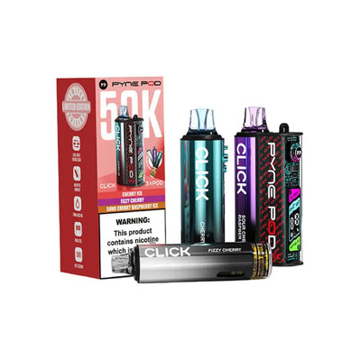Pyne Pod Click 50K Pod Kits: Cherry Edition – 20mg