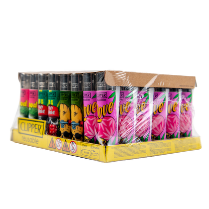Clipper: Ganja Vibes LB Lighters (48 Pack)