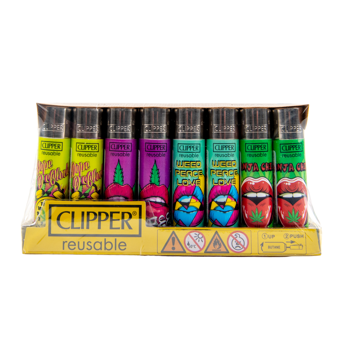 Clipper: Weed Break Free LB Lighters (48 Pack)