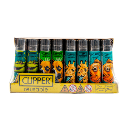 Clipper: Weedy World LB Lighters (48 Pack)