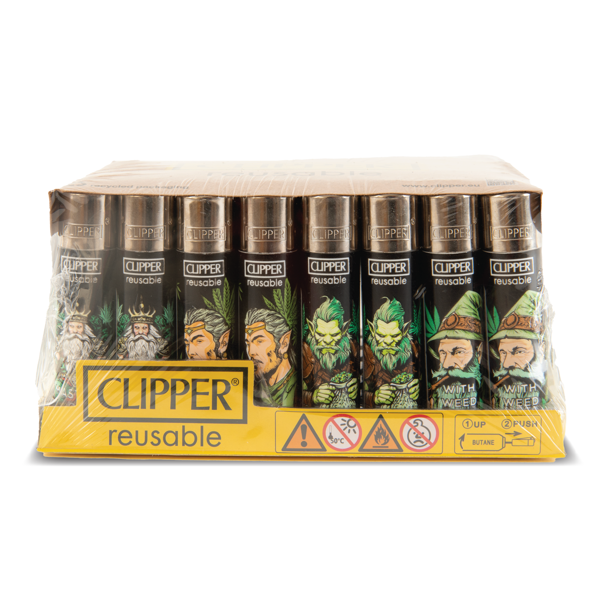 Clipper Lighters: Lord Of Leaves LB (48 Pack)