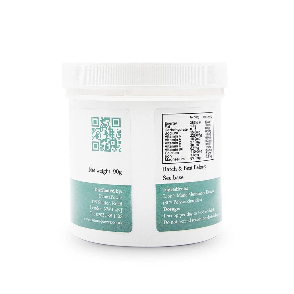 Fungapower Lions Mane Mushroom Powder - (60x1500mg)