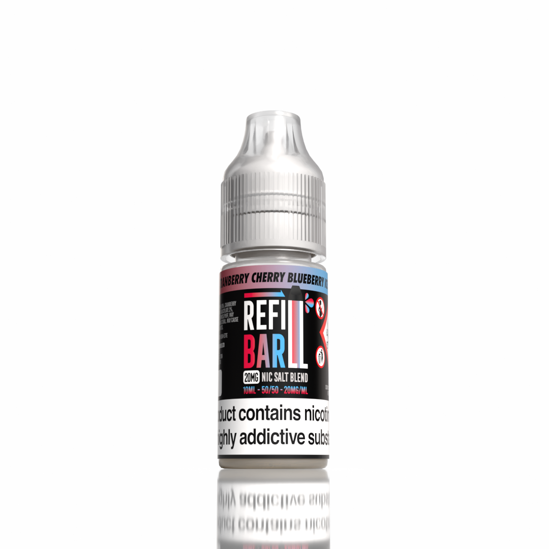 Refill Bar Salts Cranberry Cherry Blueberry 10ml 50vg - (Pack Of 20)