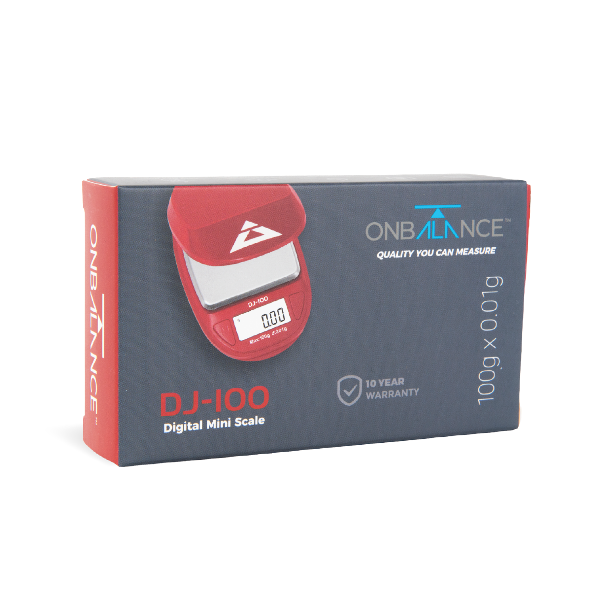 On Balance Digital Mini Scales DJ-100: Red - 100g