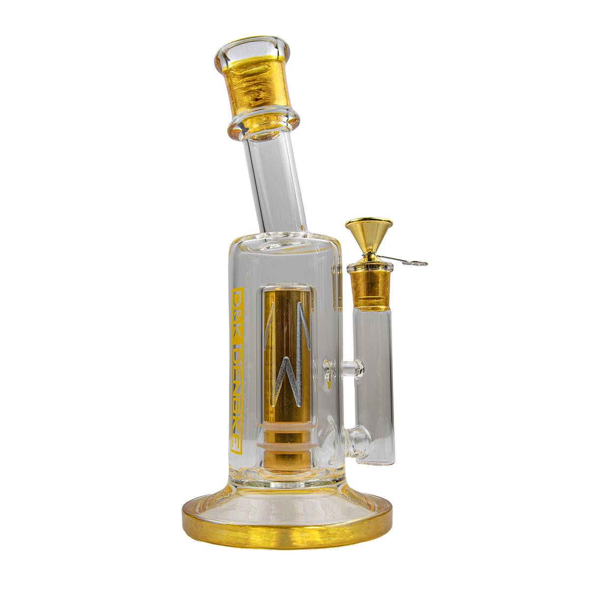 D&K 14 Inch Curved Pipe Glass Bong