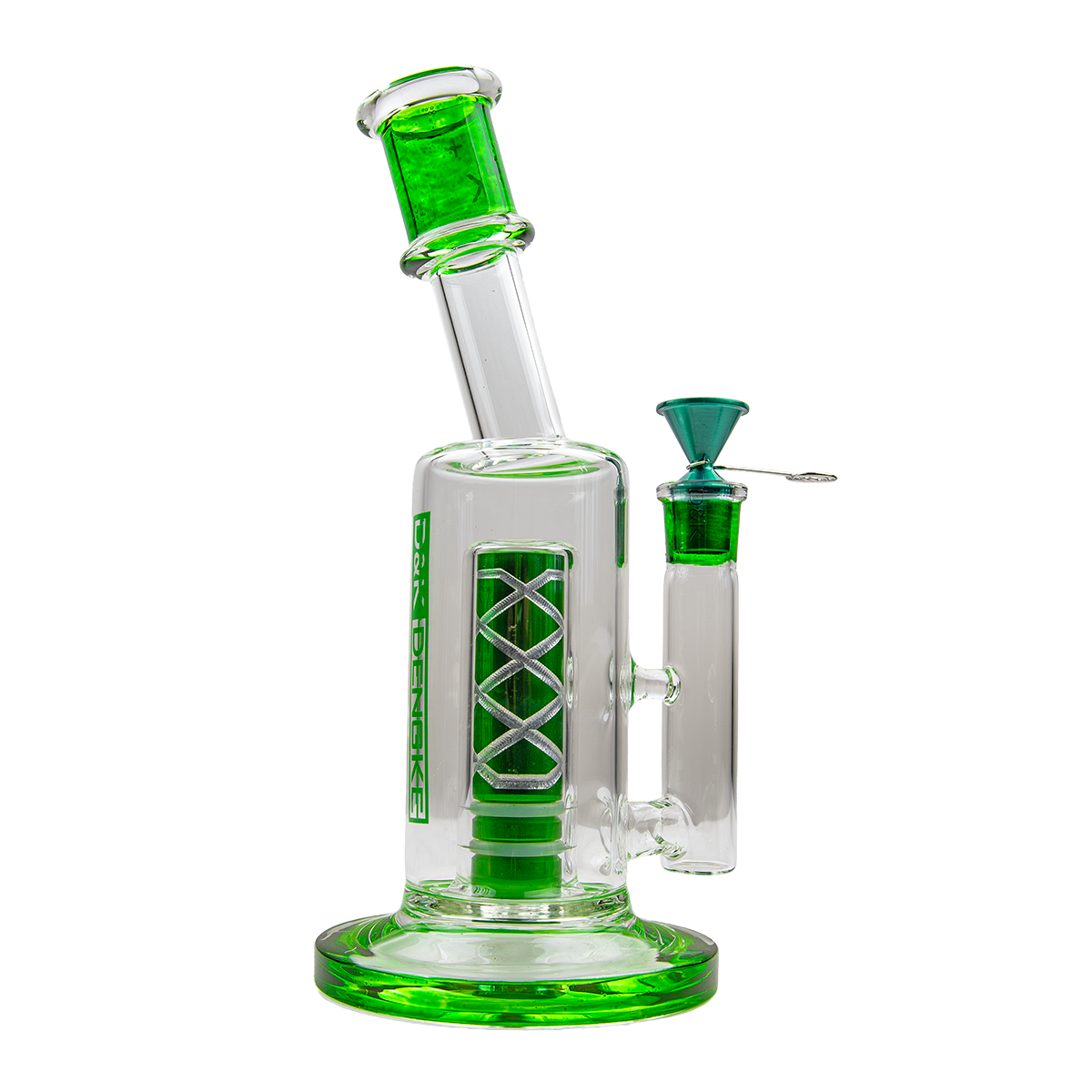 D&K 14 Inch Curved Pipe Glass Bong