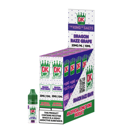 Donut King Salt Dragon Razz Grape 10ml - (CDU 10)