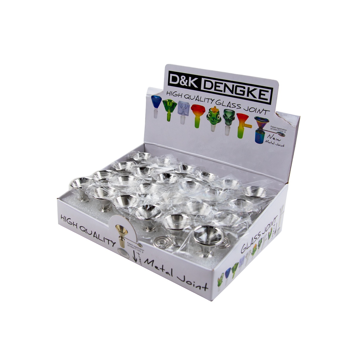 D&K Replacement Metal Bong Bowls (24 Pack)