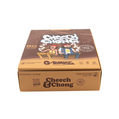 G-Rollz Cheech & Chong 1-1/4 Unbleached Papers + Tips
